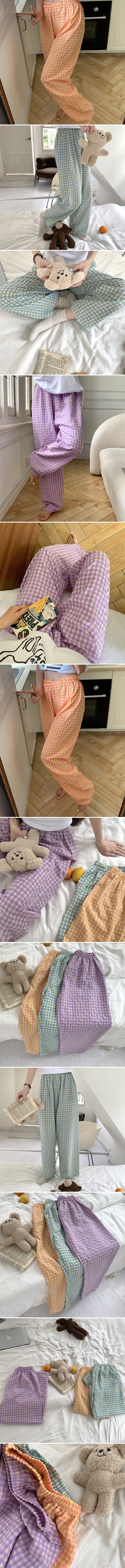 Miso - Korean Women Fashion - #momslook - Check Mom Pajama