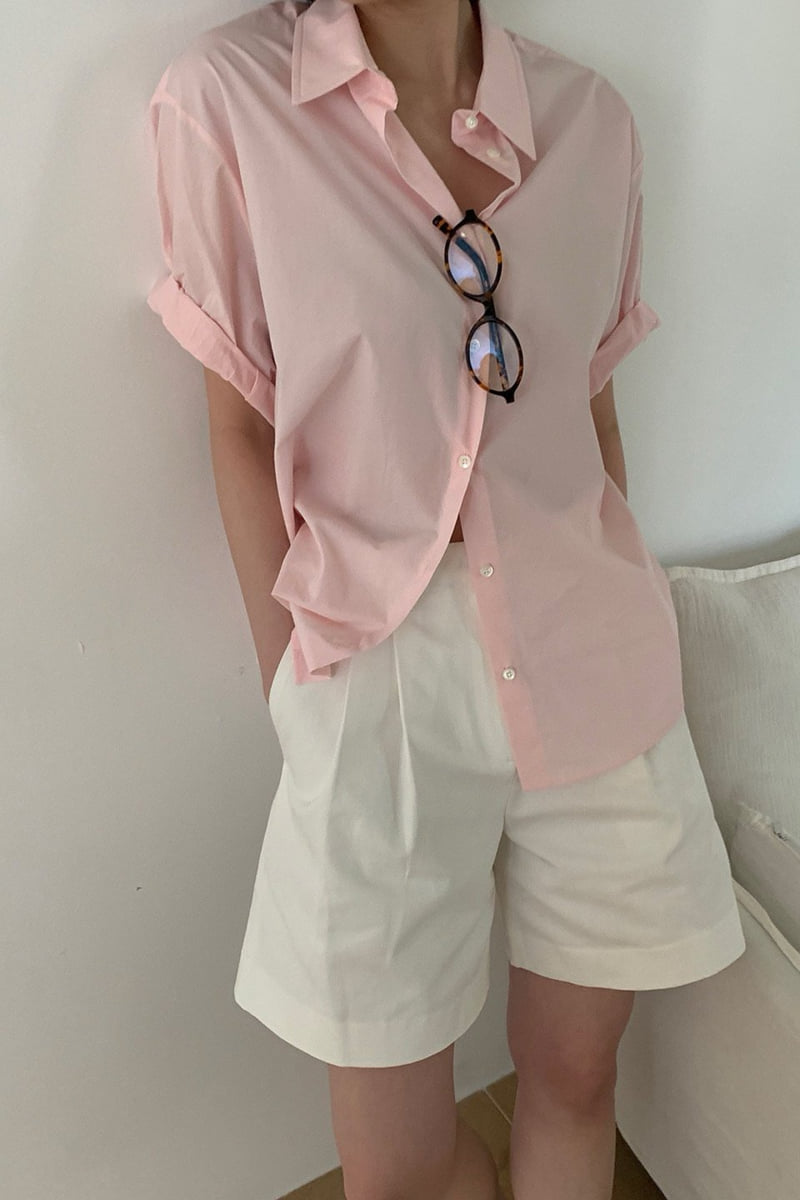 Moani - Korean Women Fashion - #momslook - Cotton Twill Pintuck Shorts - 8