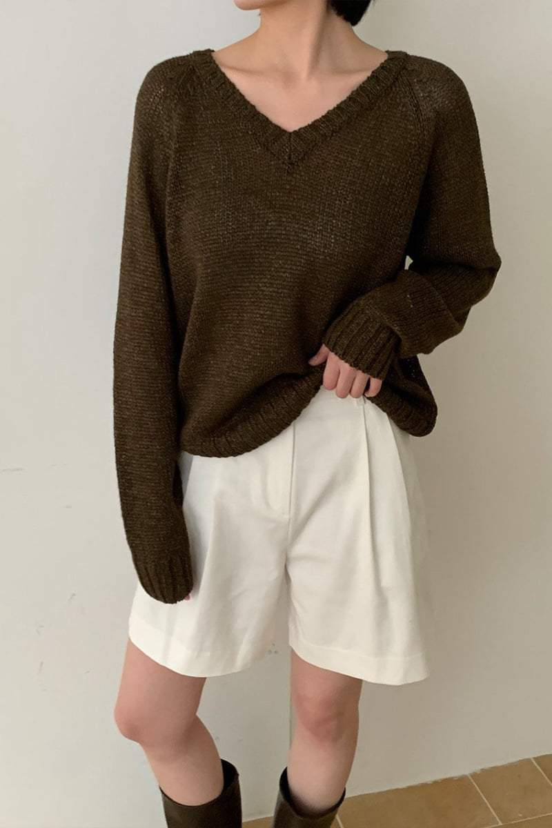 Moani - Korean Women Fashion - #momslook - Cotton Twill Pintuck Shorts - 9
