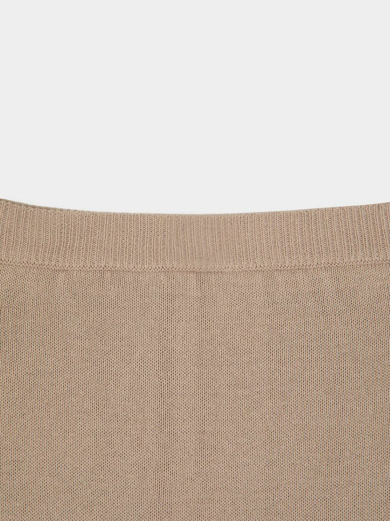 Moani - Korean Women Fashion - #momslook - Linen Back Slit Knit Skirt - 11