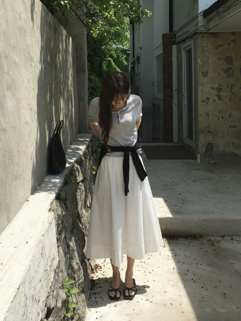 Moani - Korean Women Fashion - #shopsmall - Volume Cotton Shirring Skirt - 7