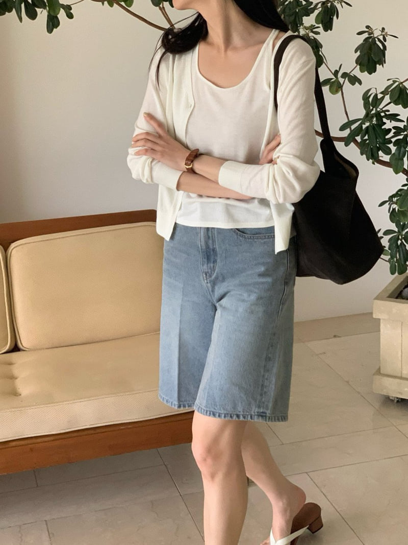 Moani - Korean Women Fashion - #thatsdarling - Bermuda Denim Shorts - 2