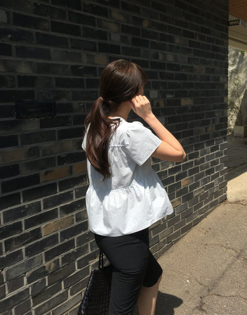 Moani - Korean Women Fashion - #thelittlethings - Plain Shirring Blouse - 10