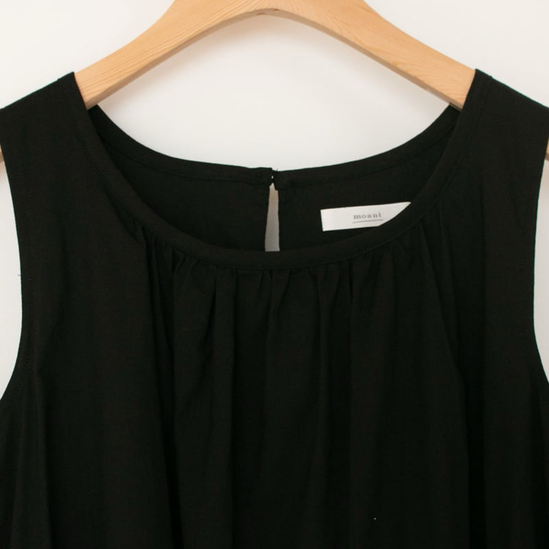 Moani - Korean Women Fashion - #thelittlethings - Cotton Shirring Sleeveless Dress - 6
