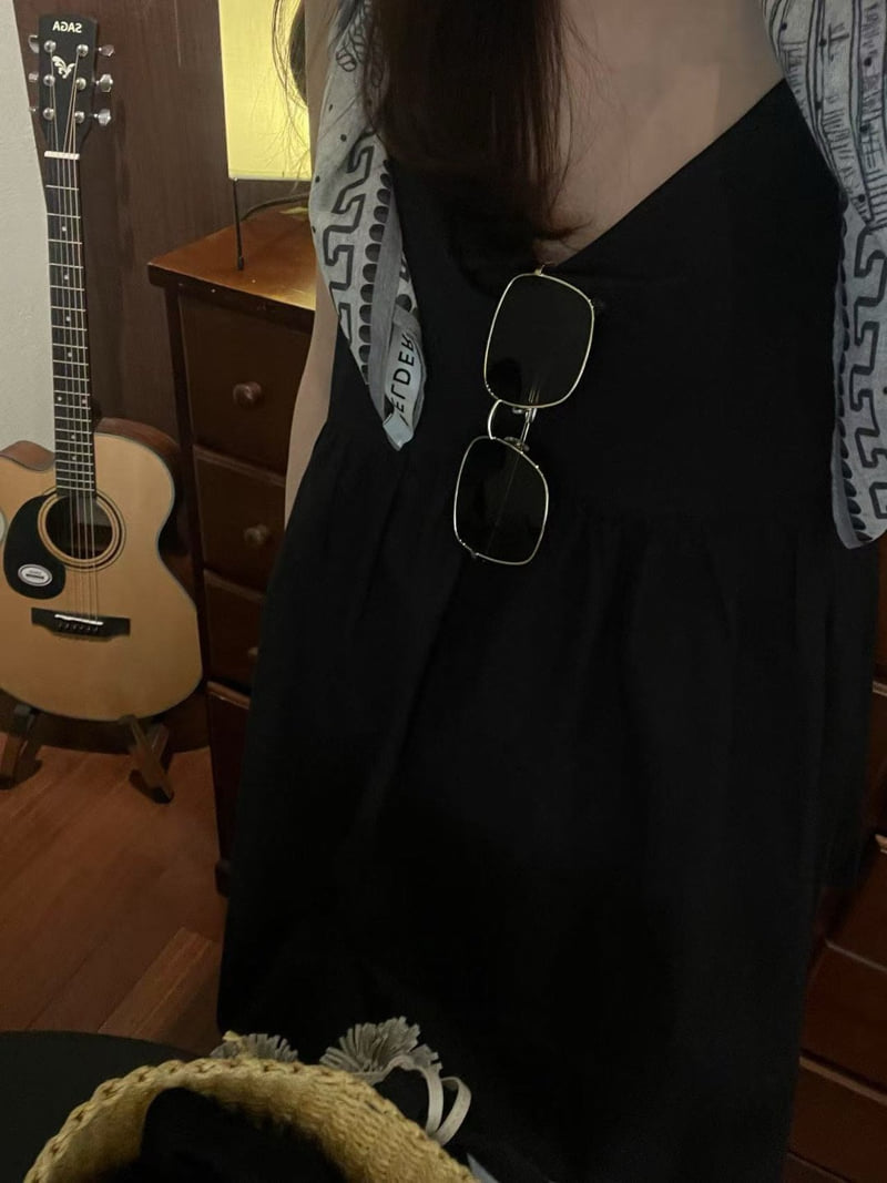 Moani - Korean Women Fashion - #vintageinspired - Shirring V Neck Layered Blouse - 5