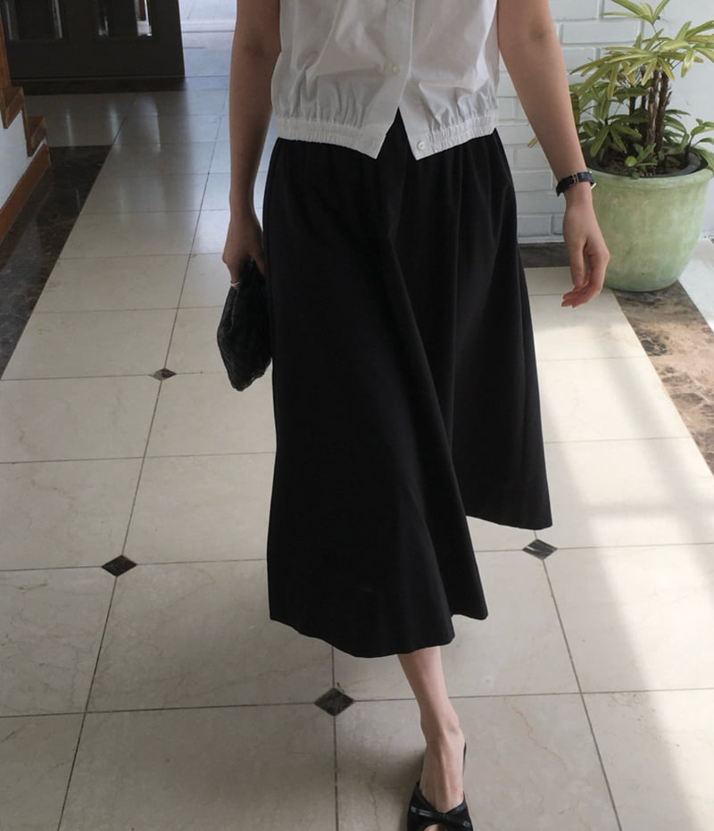 Moani - Korean Women Fashion - #vintagekidsstyle - Volume Cotton Shirring Skirt - 3