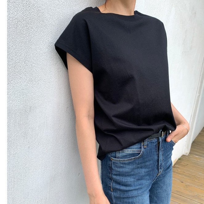 Moani - Korean Women Fashion - #womensfashion - Premium Silket Shoulder Top - 2