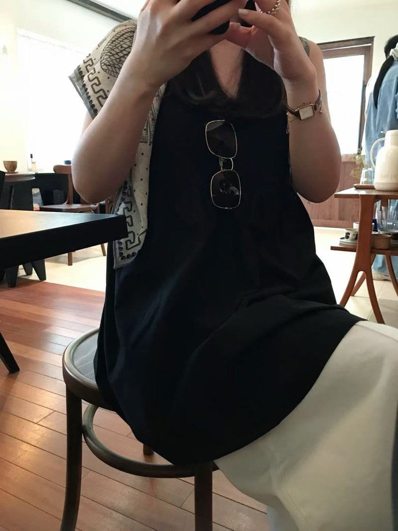 Moani - Korean Women Fashion - #momslook - Shirring V Neck Layered Blouse - 4