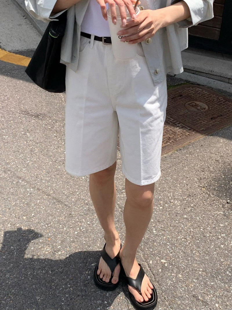 Moani - Korean Women Fashion - #womensfashion - Bermuda Denim Shorts - 9