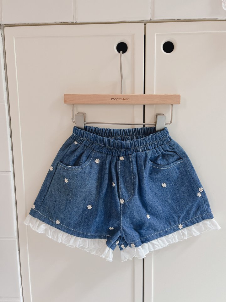 Momo Ann - Korean Children Fashion - #Kfashion4kids - Coarse Denim Shorts - 12