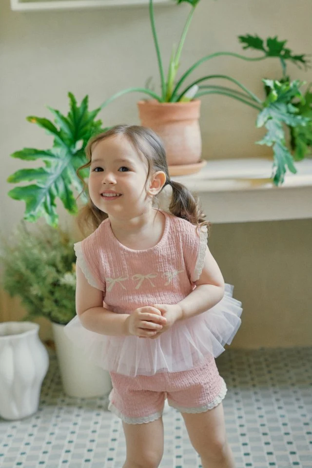 Momo Ann - Korean Children Fashion - #prettylittlegirls - Candy Top Bottom Set - 4