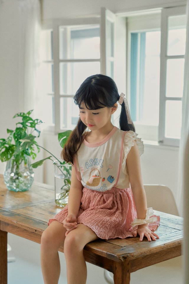 Momo Ann - Korean Children Fashion - #kidsshorts - Market Frill Tee - 8