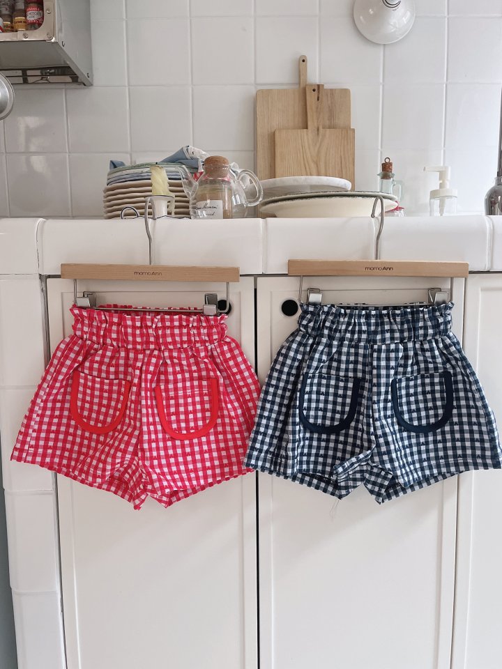 Momo Ann - Korean Children Fashion - #kidsshorts - Checkered Shorts - 12