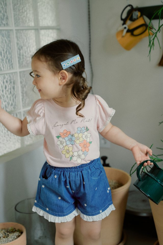 Momo Ann - Korean Children Fashion - #kidsshorts - Coarse Denim Shorts - 9