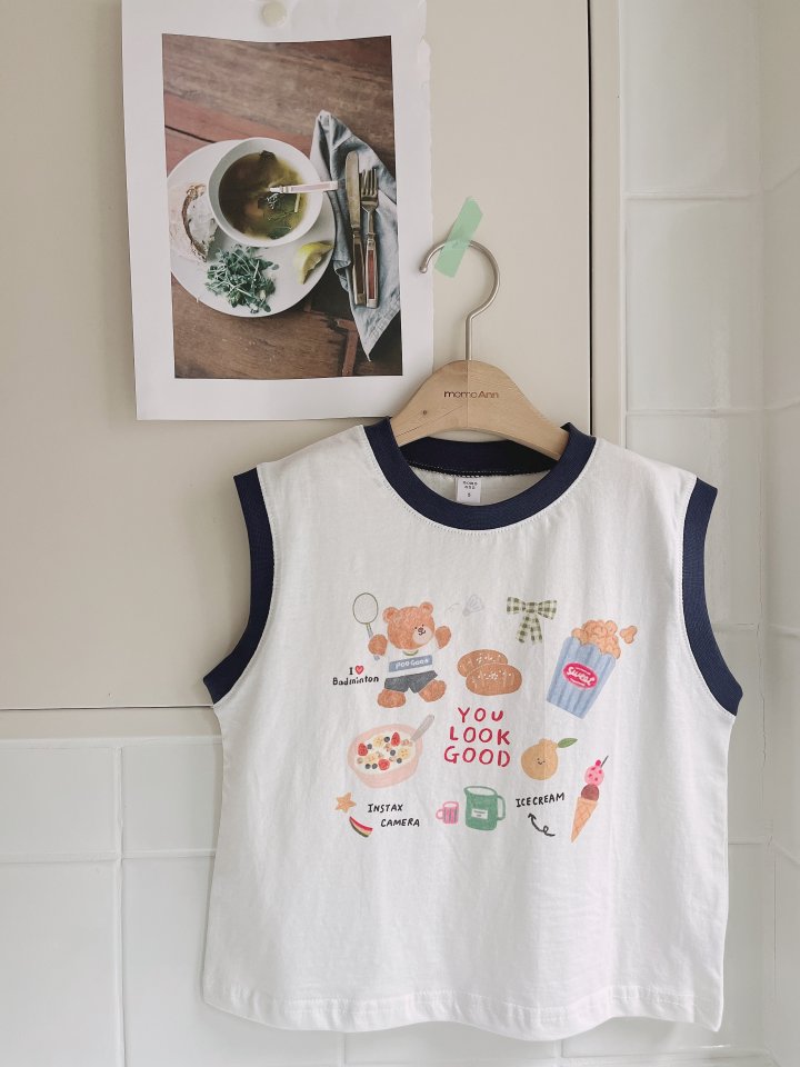 Momo Ann - Korean Children Fashion - #kidsstore - Bear Tee - 10