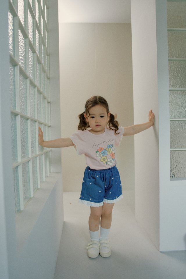 Momo Ann - Korean Children Fashion - #kidsstore - Coarse Denim Shorts - 10