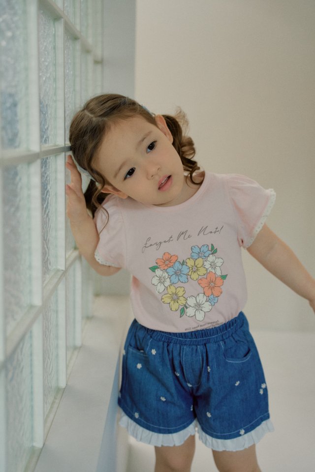 Momo Ann - Korean Children Fashion - #kidzfashiontrend - Coarse Denim Shorts - 11