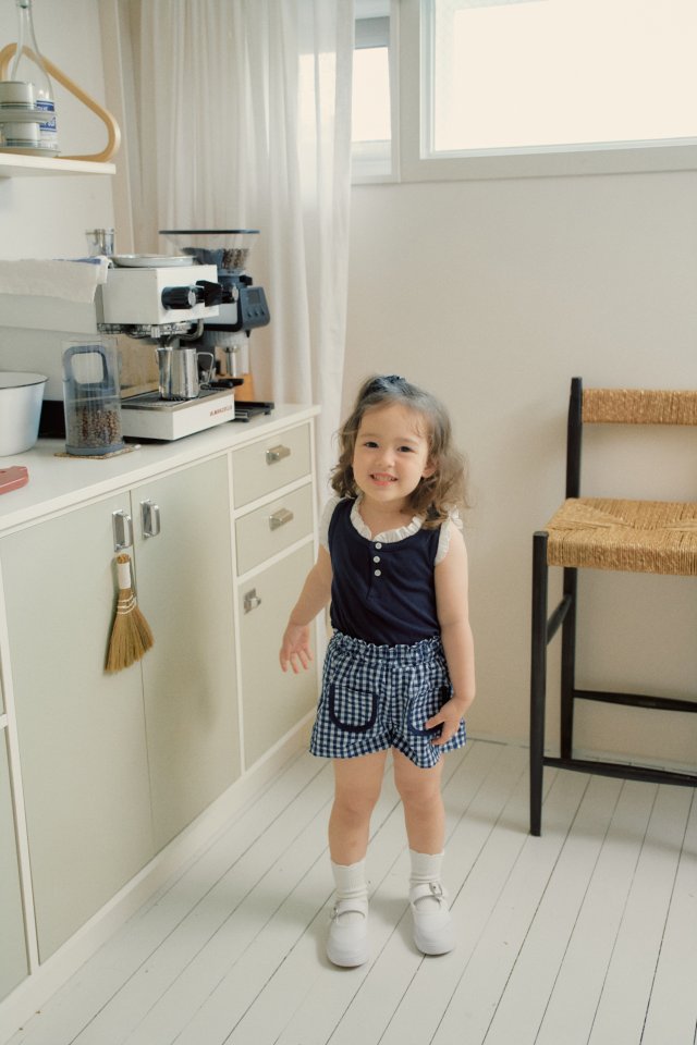 Momo Ann - Korean Children Fashion - #littlefashionista - Checkered Shorts - 2