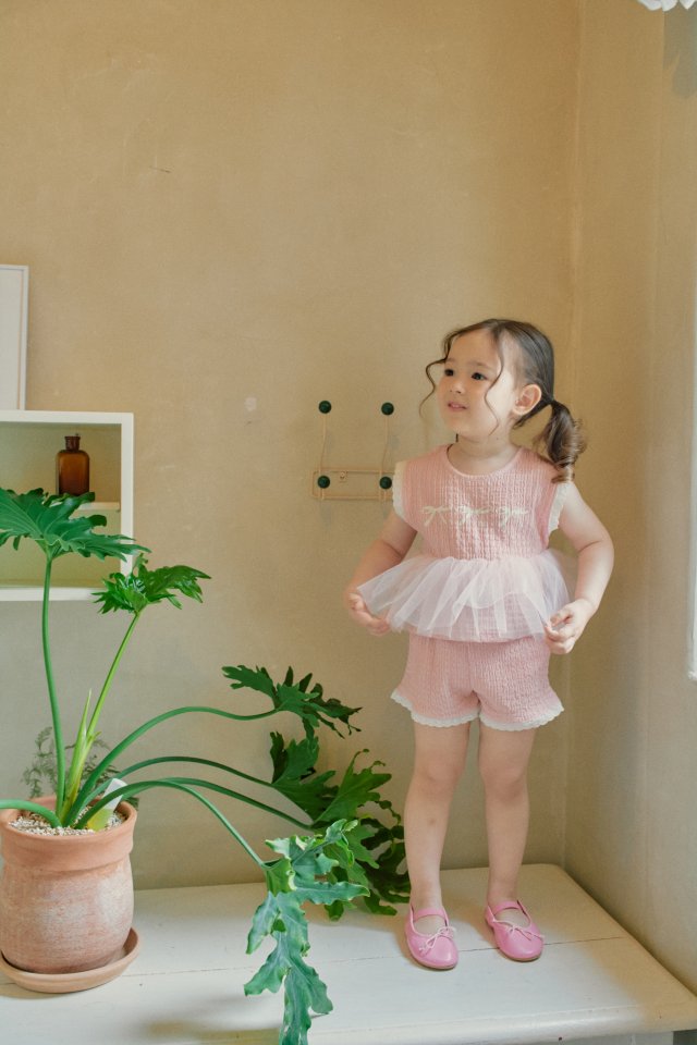 Momo Ann - Korean Children Fashion - #minifashionista - Candy Top Bottom Set - 2