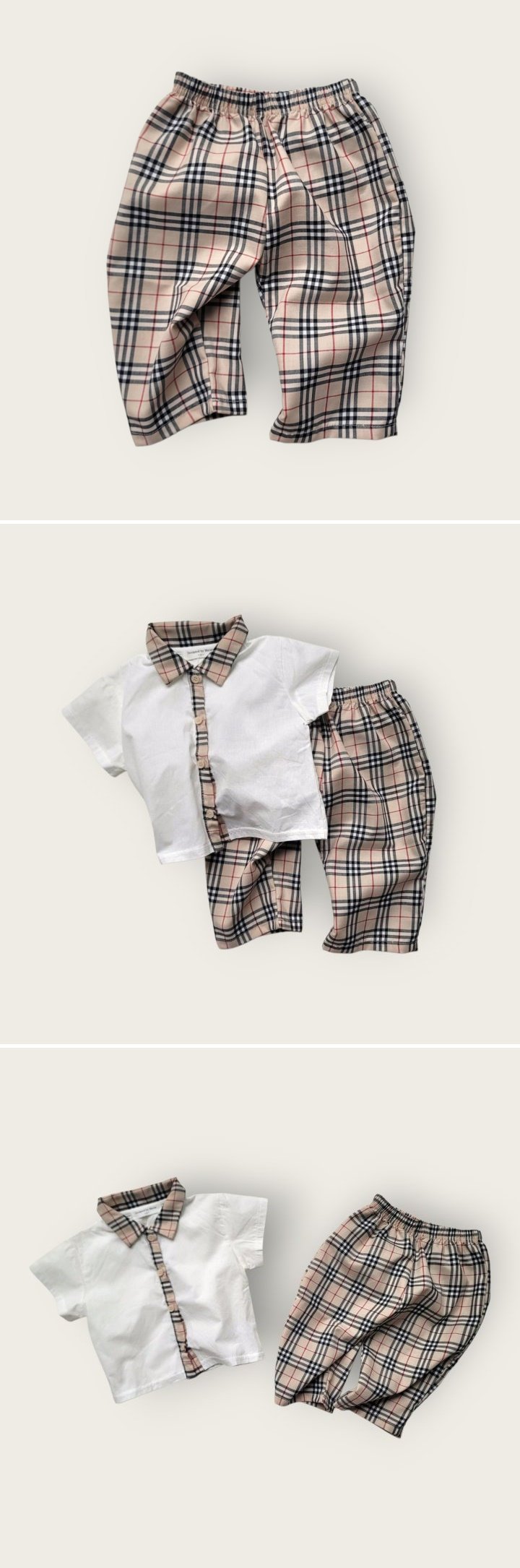 Moran - Korean Baby Fashion - #babylifestyle - Check Baggy Pants