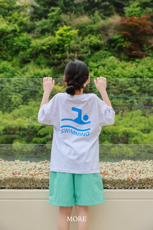 More - Korean Children Fashion - #Kfashion4kids - Swimming Short Sleeve Tee