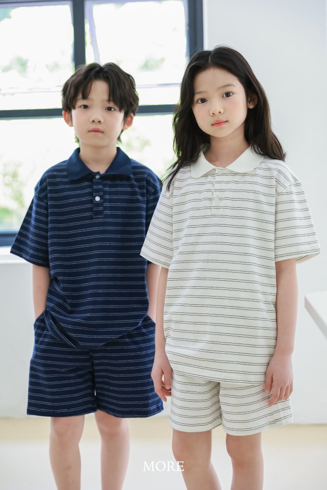 More - Korean Children Fashion - #childofig - Stripe Matching Set - 6