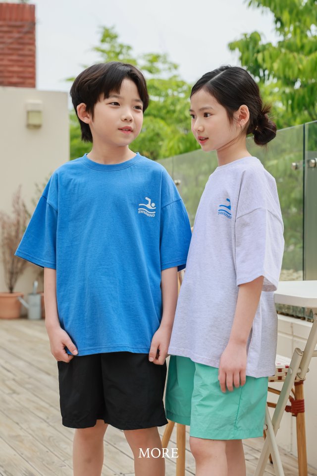 More - Korean Children Fashion - #childofig - Swimming Short Sleeve Tee - 7