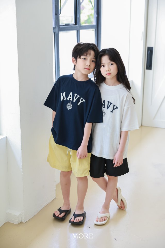 More - Korean Children Fashion - #childrensboutique - NAVY Short Sleeve Tee - 8