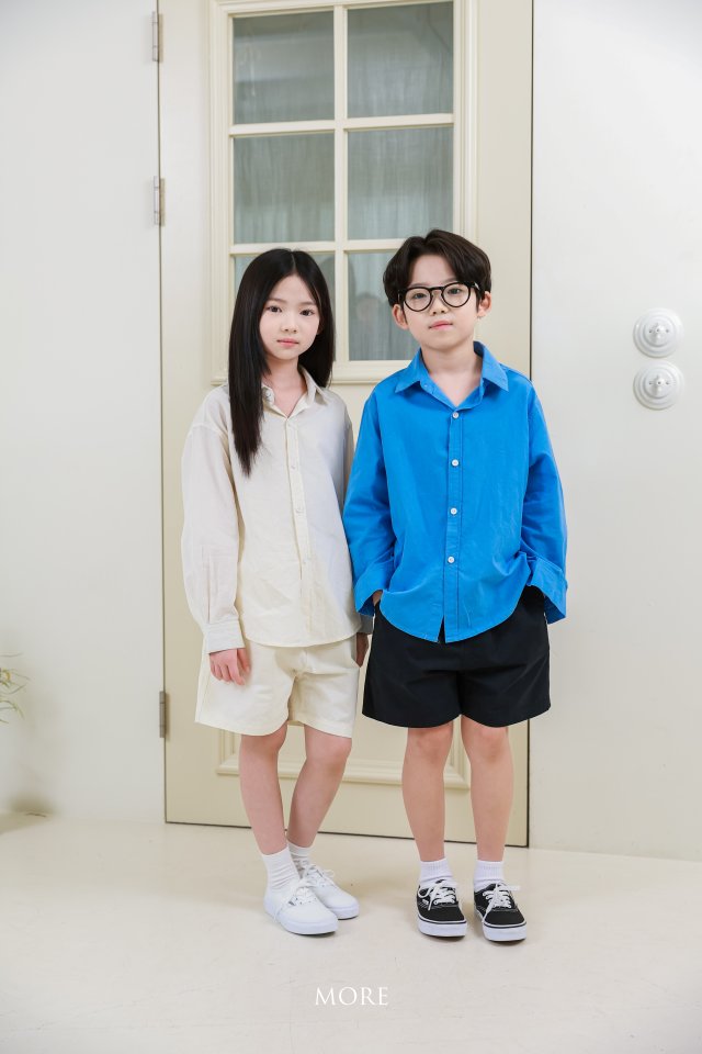 More - Korean Children Fashion - #designkidswear - Retro Linen Shirt - 10