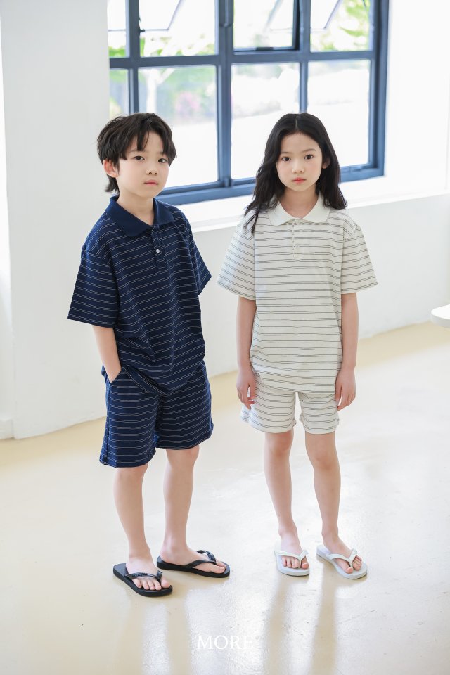 More - Korean Children Fashion - #designkidswear - Stripe Matching Set - 8