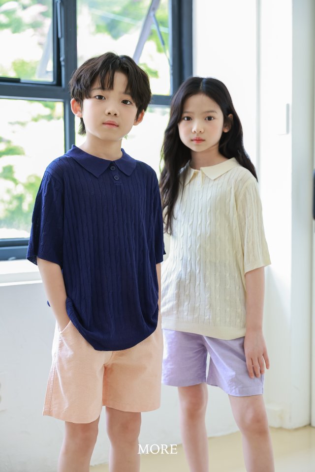 More - Korean Children Fashion - #designkidswear - Cable PK Short Sleeve Knit - 2