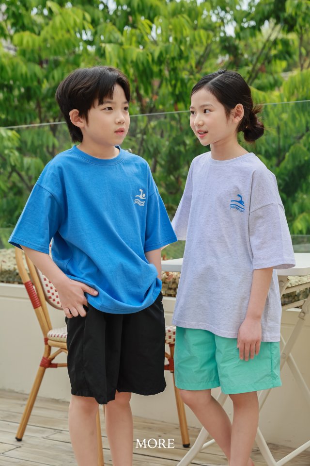 More - Korean Children Fashion - #designkidswear - Swimming Short Sleeve Tee - 9
