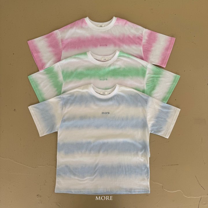 More - Korean Children Fashion - #discoveringself - Gradient Stripe Short Sleeve Tee - 12