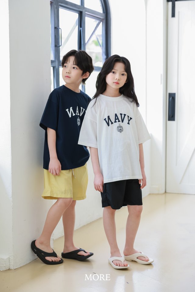 More - Korean Children Fashion - #discoveringself - NAVY Short Sleeve Tee - 10