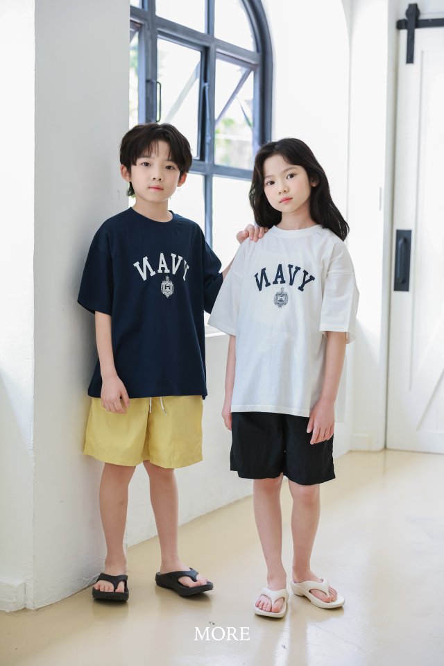More - Korean Children Fashion - #fashionkids - NAVY Short Sleeve Tee - 11