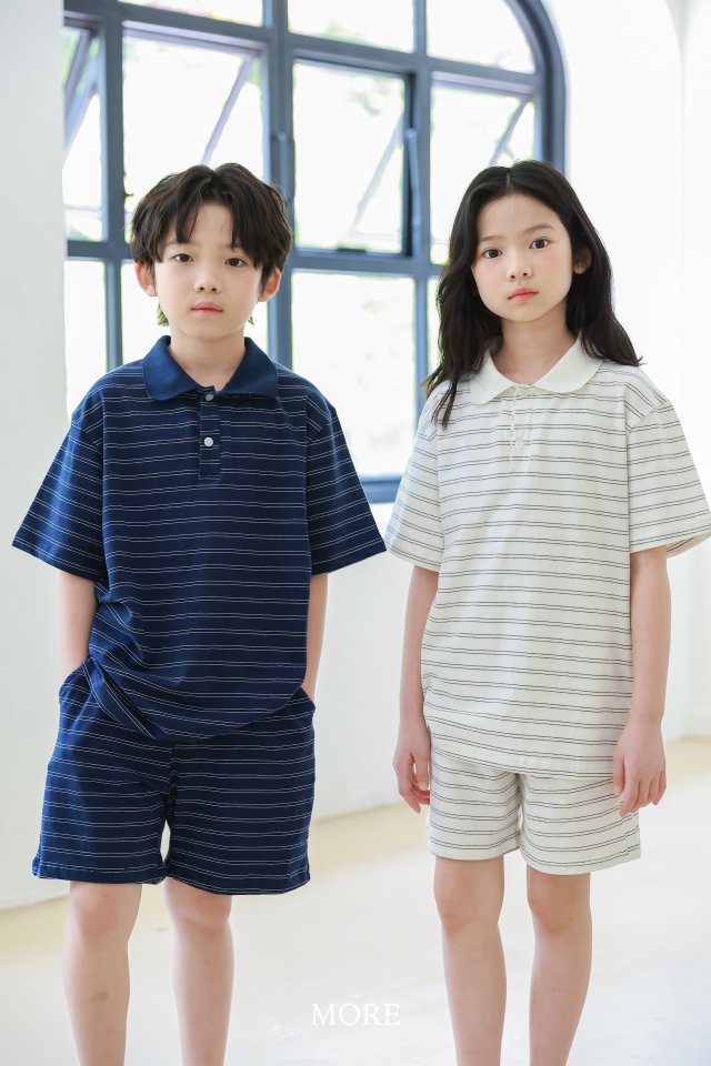 More - Korean Children Fashion - #fashionkids - Stripe Matching Set - 10
