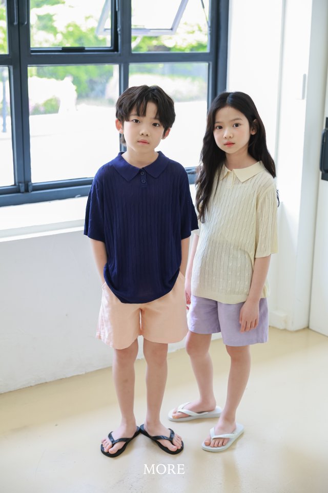 More - Korean Children Fashion - #discoveringself - Cable PK Short Sleeve Knit - 4