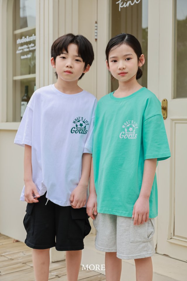More - Korean Children Fashion - #kidsshorts - GOAL Short Sleeve Tee - 7