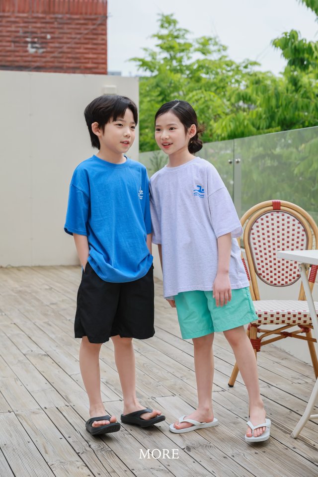 More - Korean Children Fashion - #kidsshorts - Swimming Short Sleeve Tee - 12