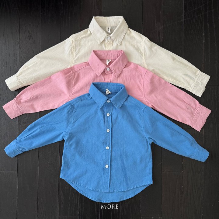 More - Korean Children Fashion - #littlefashionista - Retro Linen Shirt
