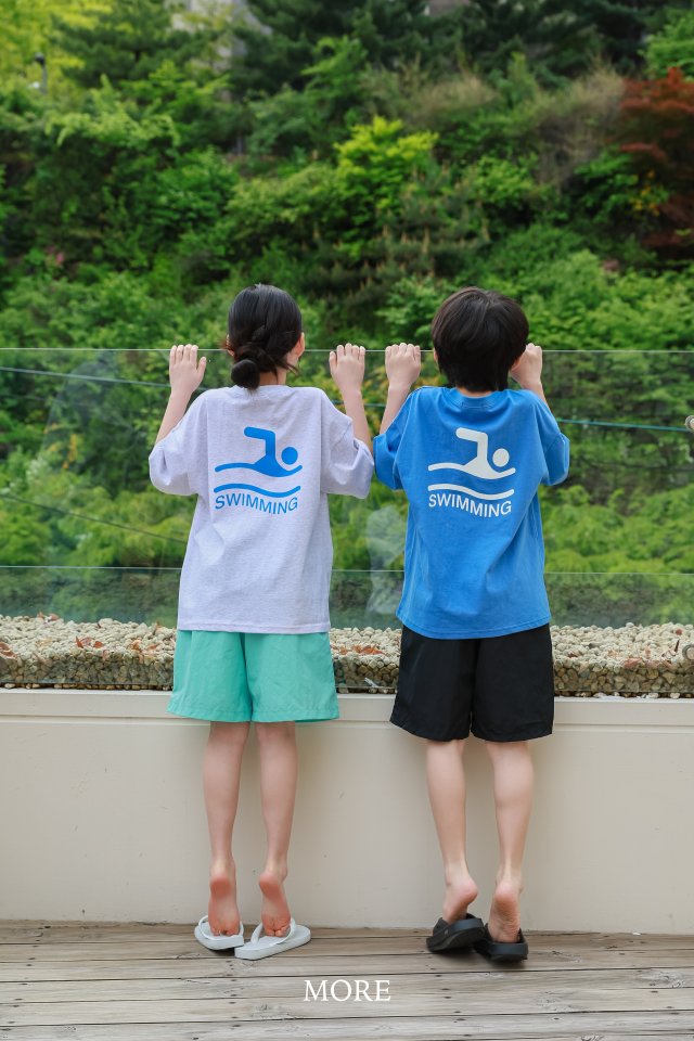 More - Korean Children Fashion - #littlefashionista - Swimming Short Sleeve Tee - 2