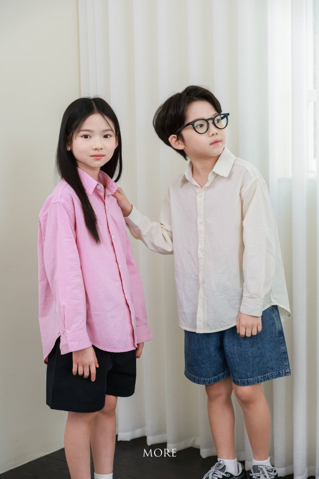 More - Korean Children Fashion - #minifashionista - Retro Linen Shirt - 3