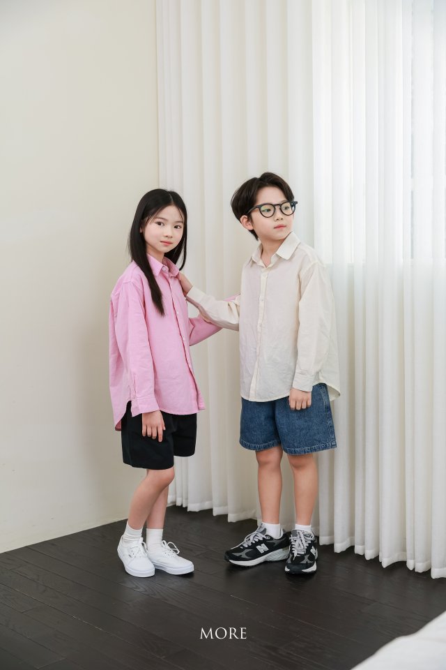 More - Korean Children Fashion - #minifashionista - Retro Linen Shirt - 4