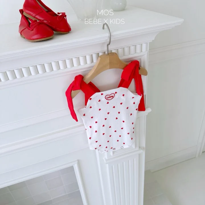 Mos Bebe - Korean Baby Fashion - #babyboutique - Heart Ribbon Suit - 8