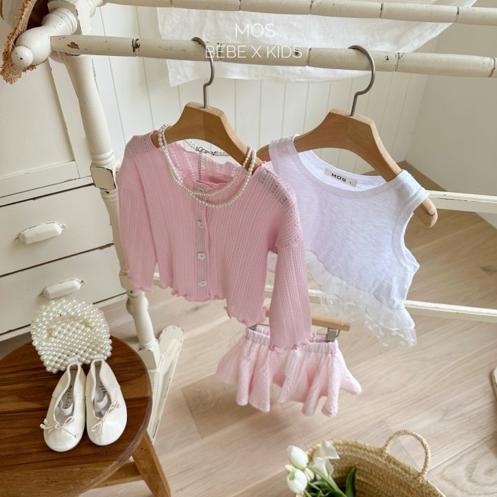 Mos Bebe - Korean Baby Fashion - #babyboutique - Choux Cream Cardigan - 6