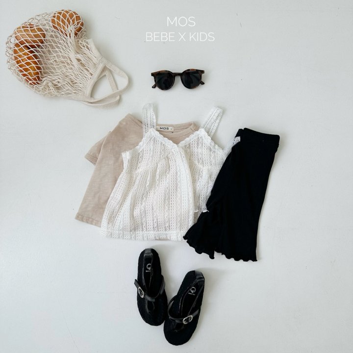 Mos Bebe - Korean Baby Fashion - #babyboutique - Crochet Tank One-piece - 5