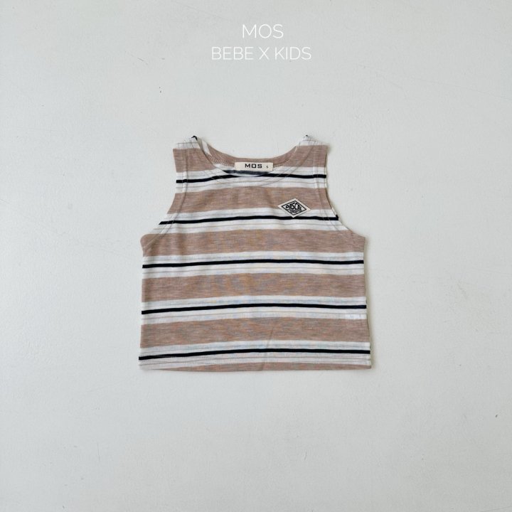 Mos Bebe - Korean Baby Fashion - #babyboutique - Plan Stripe Sleeveless - 4