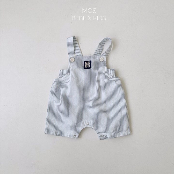 Mos Bebe - Korean Baby Fashion - #babyboutiqueclothing - Bobo Stripe Overalls - 5