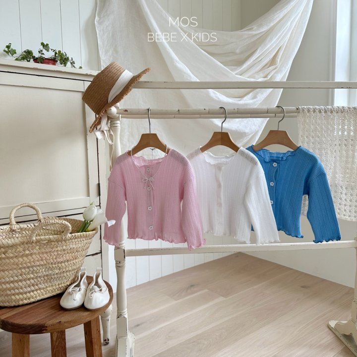 Mos Bebe - Korean Baby Fashion - #babyboutiqueclothing - Choux Cream Cardigan - 8