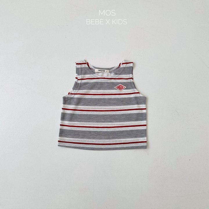 Mos Bebe - Korean Baby Fashion - #babyboutiqueclothing - Plan Stripe Sleeveless - 5